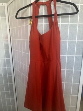 Halara Halter Neck Fit & Flare Dress Large with shorts